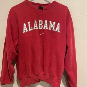 Nike Vintage Alabama Crimson Tide Red Crewneck Sweatshirt Size S
